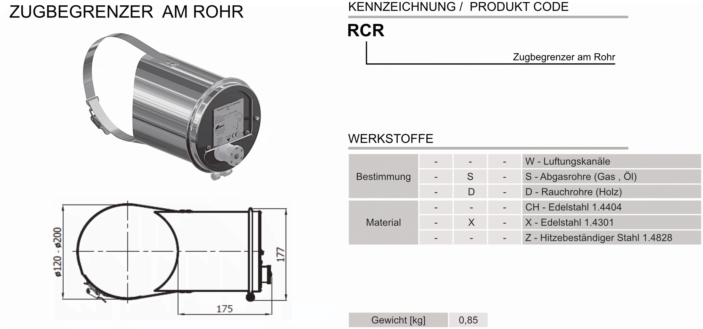 Produktbeschreibung ZZ-RCR